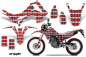 Preview: Argyle Rot mit Nummernfeldern für Honda CRF250L/CRF250M 2013-2020