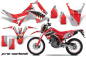 Preview: P40 Warhawk Rot mit Nummernfeldern für Honda CRF250L/CRF250M 2013-2020