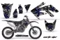 Preview: Northstar Background = Silver, Design color = Blue without number plates for Honda CRF250R 2004-2009