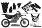 Preview: SilverStar-Reloaded Background = Black, Design color = White with number plates for Honda CRF250R 2004-2009