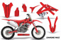 Preview: Diamond Race Background = Red, Design color = Red without number plates for Honda CRF250R 2010-2013