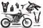 Preview: Mad Hatter Background = Black, Design color = Silver without number plates for Honda CRF250R 2010-2013