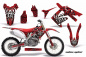 Preview: Widow Maker Background = Red, Design color = Black without number plates for Honda CRF250R 2010-2013