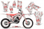 Preview: Butterfly Background = White, Design color = Red with number plates for Honda CRF450R/RX 2017-2020