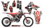 Preview: Mad Hatter Background = Silver, Design color = Red without number plates for Honda CRF450R/RX 2017-2020