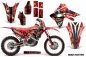 Preview: Mad Hatter Background = Red, Design color = Black with number plates for Honda CRF450R/RX 2017-2020