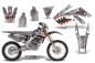 Preview: P40-Warhawk Silber mit Nummernfeldern für Honda CRF250X 2004-2017