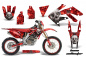 Preview: Bone Collector Rot mit Nummernfeldern für Honda CRF250X 2004-2017