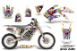 Preview: Ed-Hardy - Love Kills Weiß mit Nummernfeldern für Honda CRF250X 2004-2017
