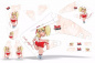 Preview: Mandy Background = White, Design color = Red without number plates for Honda CRF450R 2009-2012