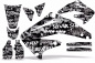 Preview: SilverStar - Silverhaze Background = Black, Design color = White without number plates for Honda CRF450R 2009-2012