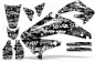 Preview: SilverStar - Silverhaze Background = Black, Design color = White without number plates for Honda CRF450R 2009-2012