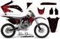Preview: SilverStar - Reloaded Background = Black, Design color = Red with number plates for Honda CRF450R 2009-2012