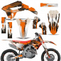 Preview: Carbon-X Orange with number plates for Honda CRF450R/RW 2021-2024