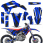 Preview: Dragon Flow Blue with number plates for Honda CRF450R/RW 2021-2024