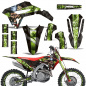 Preview: Mad Hatter Background = Black, Design color = Green with number plates for Honda CRF450R/RW 2021-2024