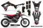 Preview: Bone Collector Schwarz mit Nummernfeldern für Honda CRF450X 2017-2024