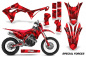 Preview: Special Forces Rot mit Nummernfeldern für Honda CRF450X 2017-2024