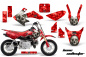 Preview: Bone Collector Red with number plates for Honda CRF50 2004-2013