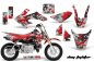 Preview: Dog Fighter Red with number plates for Honda CRF50 2004-2013