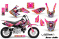 Preview: Ed-Hardy - Love Kills Pink with number plates for Honda CRF50 2004-2013