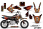 Preview: Ed-Hardy - Pirates Red with number plates for Honda CRF50 2004-2013