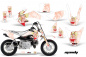 Preview: Mandy Background = White, Design color = Red with number plates for Honda CRF50 2004-2013