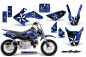 Preview: Northstar Background = Blue, Design color = White with number plates for Honda CRF50 2004-2013