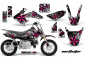 Preview: Northstar Background = Silver, Design color = Pink with number plates for Honda CRF50 2004-2013