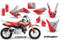 Preview: T-Bomber Red with number plates for Honda CRF50 2004-2013