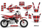 Preview: Argyle Red with number plates for Honda CRF50 2004-2013