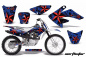 Preview: Northstar Background = Blue, Design color = Red with number plates for Honda CRF80/CRF100 2004-2010