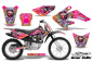 Preview: Ed-Hardy - Love Kills Pink with number plates for Honda CRF70 2004-2015