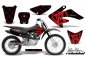 Preview: SilverStar - Reloaded Background = Black, Design color = Red with number plates for Honda CRF80/CRF100 2004-2010