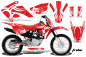 Preview: Tribe Background = Red, Design color = White with number plates for Honda CRF80/CRF100 2011-2016