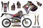 Preview: Ed-Hardy - Love Kills Schwarz ohne Nummernfeldern für Honda CRM 250 AR 1989-1999