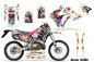 Preview: Ed-Hardy - Love Kills Weiß mit Nummernfeldern für Honda CRM 250 AR 1989-1999