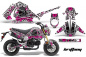 Preview: Brittany Hintergrund = Weiß, Designfarbe = Pink für Honda Grom 125 2013-2016