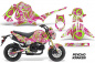 Preview: Psycho Kraken Hintergrund = Pink, Designfarbe = Grün für Honda Grom 125 2013-2016