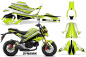 Preview: Dynamik Background = Yellow, Design color = Black for Honda Grom 125 2017-2020