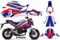 Preview: Dynamik Background = Blue, Design color = Red for Honda Grom 125 2017-2020
