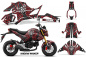 Preview: Widow Maker Background = Black, Design color = Red for Honda Grom 125 2017-2020