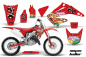 Preview: Vegas Baller Rot ohne Nummernfeldern für Honda CR250 1995-2015