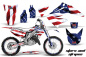 Preview: Stars and Stripes mit Nummernfelder für Honda CR250 1995-2015