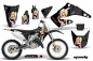Preview: Mandy Hintergrund = Schwarz, Designfarbe = Schwarz ohne Nummernfeldern für Honda CR125 1995-2015