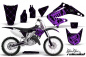 Preview: SilverStar- Reloaded Hintergrund = Schwarz, Designfarbe = Lila ohne Nummernfeldern für Honda CR125 1995-2015