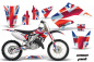 Preview: Union Jack ohne Nummernfelder für Honda CR250 1995-2015