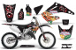 Preview: Vegas Baller Schwarz ohne Nummernfeldern für Honda CR250 1995-2015