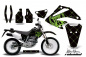 Preview: SilverStar - Reloaded Hintergrund = Schwarz, Designfarbe = Grün ohne Nummernfeldern für Honda XR250 SM 2003-2005