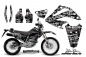 Preview: SilverStar - Silverhaze Hintergrund = Schwarz, Designfarbe = Weiß mit Nummernfeldern für Honda XR250 SM 2003-2005